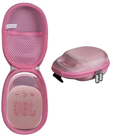 Adada Hard Travel Case for JBL Clip 4 - Mini Portable Bluetooth Speaker Pink