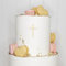 Cake Topper (Kleines Kreuz) Acryl/Holz, Taufe, Kommunion, Konfirmation, Firmung, Tortenstecker, Torte, Kuchen, Stecker, Tischdeko, Streudeko, Caketopper, Cake Board (1, Creme/Elfenbein)