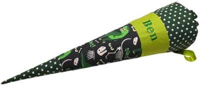 Dinosaurier Schultüte aus Stoff 70cm oder 85cm mit Name Dino