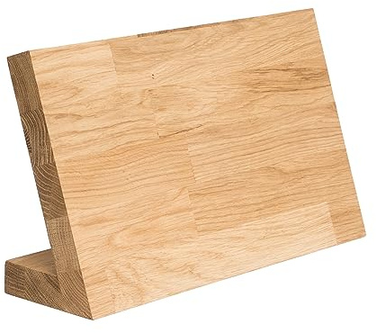 Messerblock aus Eiche Magnetisch Messerhalter Messerbrett Holz Edler Holzblock ohne Messer
