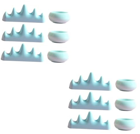 FOMIYES 2 Sets Cups Nail Art Cups Manicure Brush Nail Pens Holder for Tool Scenario Use