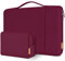 DOMISO 17.3 inch Laptop Sleeve Case Water Resistant Shockproof Protective Computer Bag for 17.3 Notebook/HP Pavilion Envy 17/Lenovo IdeaPad/LG Gram/ASUS/MSI with Accesory Bag, Wine