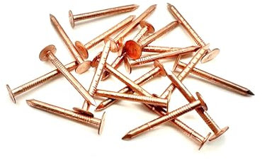 50 PCS Copper Clout Nails Roofing Slate Felt Nail, Tree Stump Killers, 30mm, 38mm, 50mm (30mm x 2.65mm)