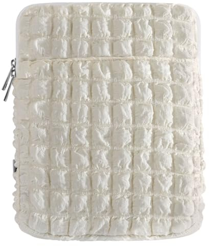 Dadanism 9-11 Custodia Protettiva Borsa Tablet Per iPad 10a Gen 10,9, iPad (A16) 11, iPad Pro 11, iPad Air 11, iPad 9/8/7a Gen 10,2,iPad Air 5/4 10,9,Galaxy Tab A9+ 11,Tab M11 11,Bianco Latte