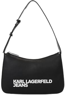 KARL LAGERFELD JEANS, Damen, Essential Logo Umhänge, Schwarz, Einheitsgrösse
