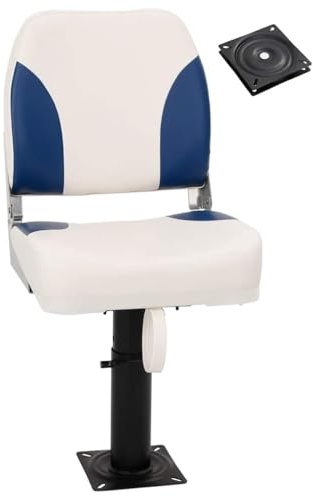 vidaXL Bootssitz mit Podest Höhenverstellbar 360° Drehbar