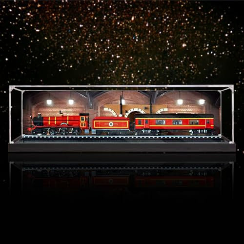 Acrylic Display Case for Lego 76405 Hogwerts Railway Station, Dustproof Box, Storage Box, Transparent Box, Display Box Compatible with Lego 76405-(Only Case, No Model)