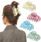 Shinowa 4 Stück Großes Haarklammer, Haarspangen für Dickes Langes Haar, 4 Neutrale Farben Hair Claw Clips, Rutschfestes Oktopus Kieferklammern Klaue Haarclips für Frauen, Satz B