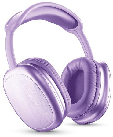 Music Sound - Cuffie Around Ear Bluetooth MAXI2 - Bluetooth 5.0 - Play Time 22h - Microfono Integrato - Comandi sul Padiglione e Archetto Regolabile - Viola