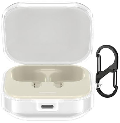 kwmobile Earphones Case Compatible with Xiaomi Redmi Buds 6 Active - Crystal TPU Two-Part Earbuds Case - Transparent