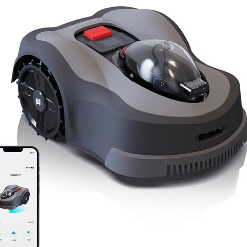 JODAIS Robotic Lawnmower, Fully Automatic Robot Mower with Auto Charging Docking Station, No Boundary Wires for Lawns up to 3000/6000m²