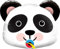 Folienballon Panda 31 Zoll | Niedlicher runder Ballon mit Panda-Design für Kinderpartys, Geburtstagsfeiern und Deko-Ideen, langlebig und hochwertig, ideal für Helium oder Luftfüllung von Qualatex