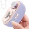 Electric Nail Clipper, 2 in 1 Electric Polishing Automatic Nail Clippers with LED Light & Nail Scraps Storage, 2 Speeds Safe and Convenient Nail Trimmer for Baby, Kids, Adults, Seniors (Purple)