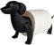 Toilettenpapierhalter mit Dackel, freistehend, lustiger Toilettenpapierhalter, schwarzer Dackel, Toilettenrollenhalter für Badezimmer-Dekor, flippiges Seidenpapier, Rollenaufbewahrung, einzigartiges