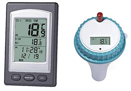 IUBGFTO Thermomètre Flottant pour Piscine, thermomètre Flottant numérique pour Piscine et Spa