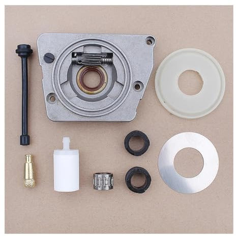 eKmRFN Kit ingranaggio a Vite Senza fine Pompa Olio lubrificatore Adatto for Motosega Husqvarn 61 66 266 XP 268 272 272XP 501 51 25-01, 501 51 38-01, 501519901