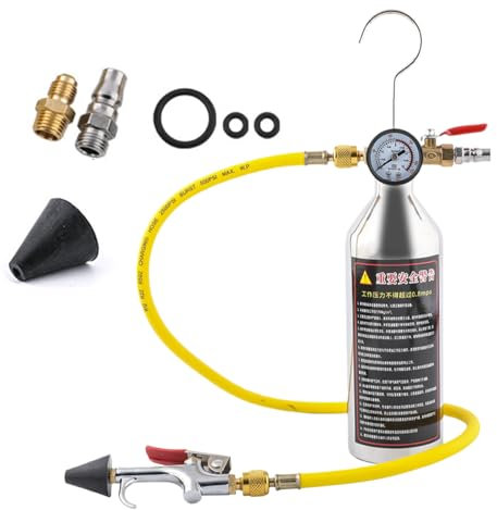Sghtil Kit de Enjuague Aire Acondicionado | Limpiador de Circuitos De Aire Acondicionado | Juego De Enjuague de Conductos AC Automotrices para Autocaravanas y Vehículos Automóviles