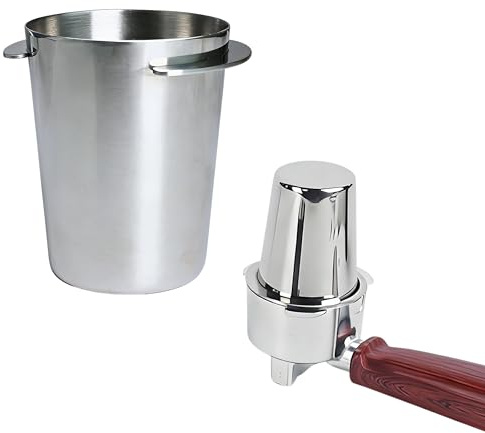 Taza dosificadora de café de 51 mm, portafiltros de café de acero inoxidable, taza medidora de café, café en polvo, accesorios para molinillo y máquina portafiltros