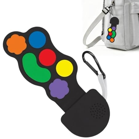 Elektronisches Fingertrommel-Pad, 8 Töne, faltbares Musik-Übungsspielzeug, Mini-Desktop-Beat-Instrument, Rhythmus-Trainer, tragbares Soundgerät | Gadget zur Entwicklung kreativer Musikfähigkeiten, kom