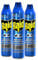 Raid ® Spray Insecticida - Aerosol para moscas y mosquitos, Frescor Natural. Eficacia inmediata. Pack de 3 Unidades, 600ml
