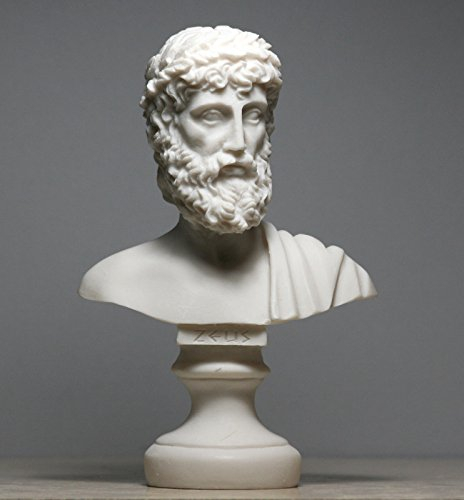 ZEUS Vater König der Götter Alabaster Brustumfang Kopf Statue Skulptur Figur Decor 16 cm