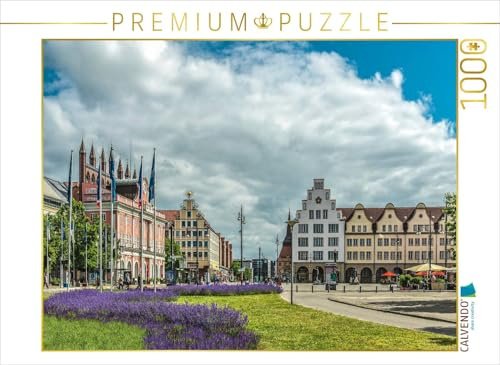 Puzzle · Rostock Innenstadt | 1000 Teile · Lege-Größe 64 × 48 cm · CALVENDO Puzzle
