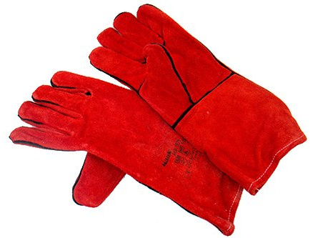 Mauk 1928 1 Paar rote Schweißhandschuhe Welding Glove Ab EN388, Rot, XL
