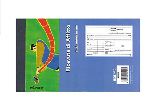Packung mit 10 Stück Rechnungsblöcke 50 x 2 Autoradios Format 9,9 x 17 cm, Ediprò E5504C