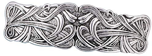 Dailymall - Grandes barrettes à cheveux en métal - Style ethnique viking - Accessoires pour femmes et filles - Argenté