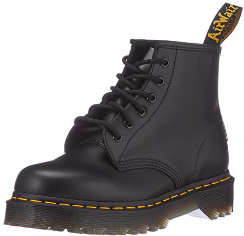 Dr. Martens 101, Stivali Classici Unisex-Adulto, Black Smooth, 37 EU