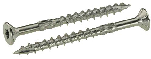Holzbauschrauben Edelstahl C1-4,5 x 60 mm, Senkkopf - 200 Stück, TX20 mit Zulassung (ETA)