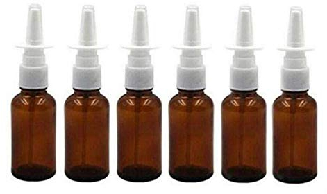VASANA 6 unids 10ml botellas de aerosol nasal de vidrio vacío botella de spray de niebla fina maquillaje agua contenedores de viaje frascos
