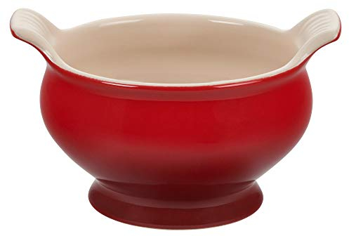 Le Creuset Cuenco de sopa de gres Heritage, 20 onzas., Cerise