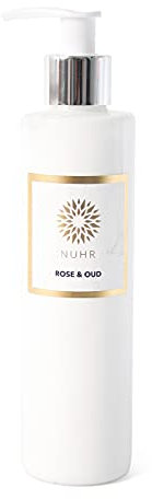 NUHR Home 250 ml Rose & Oud Body Cream with Multi Note Fragrance, Suphate Free Natural Body Cream for Women with Rose Extract