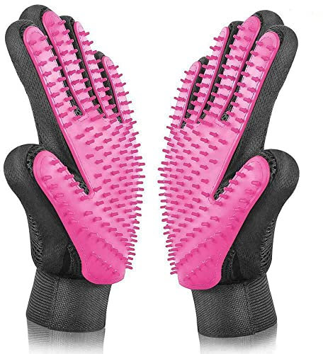 Boolavard Gant de toilettage pour animaux de compagnie – Gant de toilettage doux