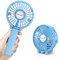 Jonwall Ventilador de Mano USB, Mini Ventilador de Mano Portátil Ventilador de Escritorio Recargable, Ventilador de Escritorio Personal Plegable Para el Hogar Oficina Camping Viajes Azul