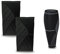 1 par de protectores de pantorrilla de compresión, correr, deportes para hombres y mujeres, para recuperación deportiva, férula de espinilla, médico, espasmo muscular (negro)