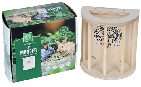 SMALL PET SELECT – Small Hay Manger Feeder, for the Habitat Hideout Castle | Keeps Hay Fresh, Tidy & Accessible for Rabbits, Guinea Pigs & Other Small Pets