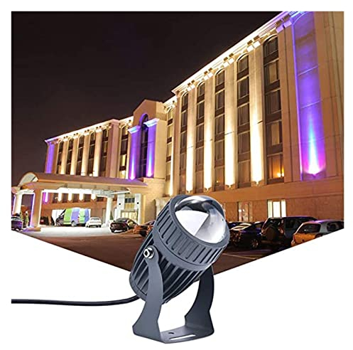 WZYJLyds Faretti A LED Proiettore A Fascio Stretto IP68 Impermeabile Riflettore 10W Lampada da Parete per Esterni Illuminazione del Paesaggio (Color : Bianco Caldo, Size : 110-230V)