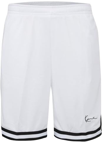 Karl Kani Herren Signature Mesh Shorts White/Black, XXL