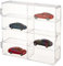 OLYCRAFT 8 Fächer Acryl Auto Vitrine Acryl Modellauto Vitrine Acryl Perlenbehälter Klare Aufbewahrungsbox Transparente Vitrine Für Modellautos Und Schmuckperlen - 19.5x17x4.4 cm