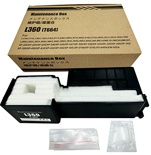 Abfalltinte Auffangeinheit kompatibel mit Epson ET2500 ET2550 ET2600 L300 L360 L365 L210 L350 L380 L485 L405 XP-245 XP-235 XP-442 XP-225 XP-330 XP-335 XP-2100 XP-2105 Drucker