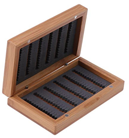 BCOATH Bamboo Fishing Portable Fishing Lure Case Design for Bass Micro Slits for Vintage Color