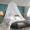 SESAMIS Moskitonetz Doppelbett (65 * 250 * 1250) - Verbessern Sie Ihr Schlafgefühl mit einem Moskitonetz Baldachin für Queen-Size Betten, Kinderbett und Erwachsenenbetten. (Weiß)