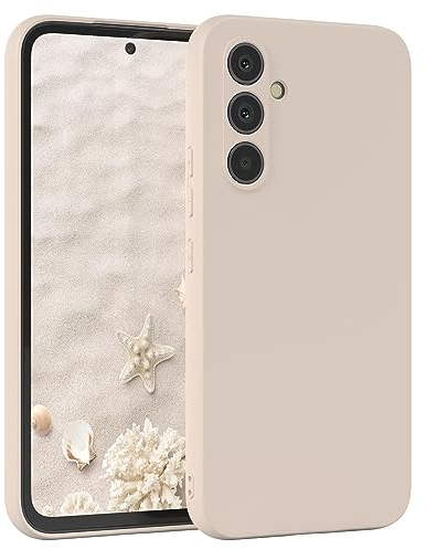 EAZY CASE - Silikonhülle für Samsung Galaxy A54 Hülle Silikon Case Beige weich stoßfeste Handyhülle Samsung Galaxy A54 Schutzhülle mit Kameraschutz Dünn Premium Schutz Cover TPU Phone Bumper in Taupe