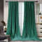 Rosnek Thermovorhang Kräuselband,2 Stück Luxus Vorhang Samt Verdunklungsgardine mit Multifunktionsband,Verdunkelungsvorhänge Blackout Curtain Barock Deko,H183xB132CM,Grün