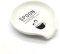 Soulnioi Spoon Rest Ceramic Spoon Holders Utensil Rest Stand Kitchen Counter Rest for Spoons, Tongs, Spatula - White
