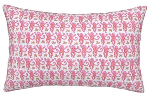 Rechteckiger Kissenbezug mit Hasenaffen, 30,5 x 50,8 cm, adrette, ästhetische Dekoration, Tierdruck, flippiger Lendenkissenbezug für Zuhause, Wohnheim, College, Dekoration, Wohnzimmer, Sofa, Couch,