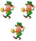 DOITOOL 3 Stk Patricks Fensteraufkleber Wichtel-kühlschrank-glas-aufkleber Kobold-klee-aufkleber Patricks Türaufkleber Kleeblatt-tapete Aufkleber Für Türen Fensterplakate Glücklich Poster