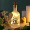 BBTO LED Flaschenlicht mit Spruch Geburtstag Flasche mit LED Beleuchtung Beleuchtete Dekoflasche Geschenk zum Geburtstag für Freundin Frauen Mädchen (70. Geburtstag)
